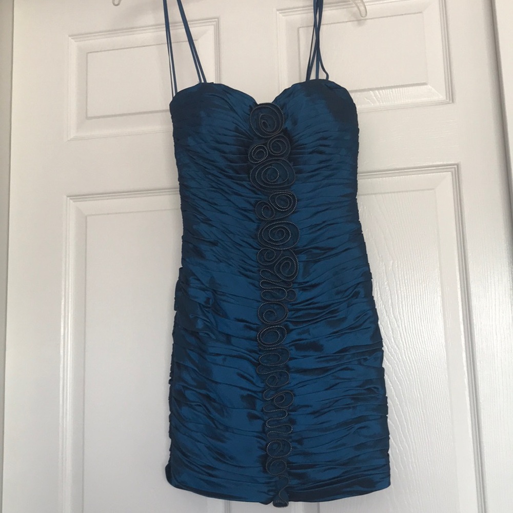 Blue dress with straps